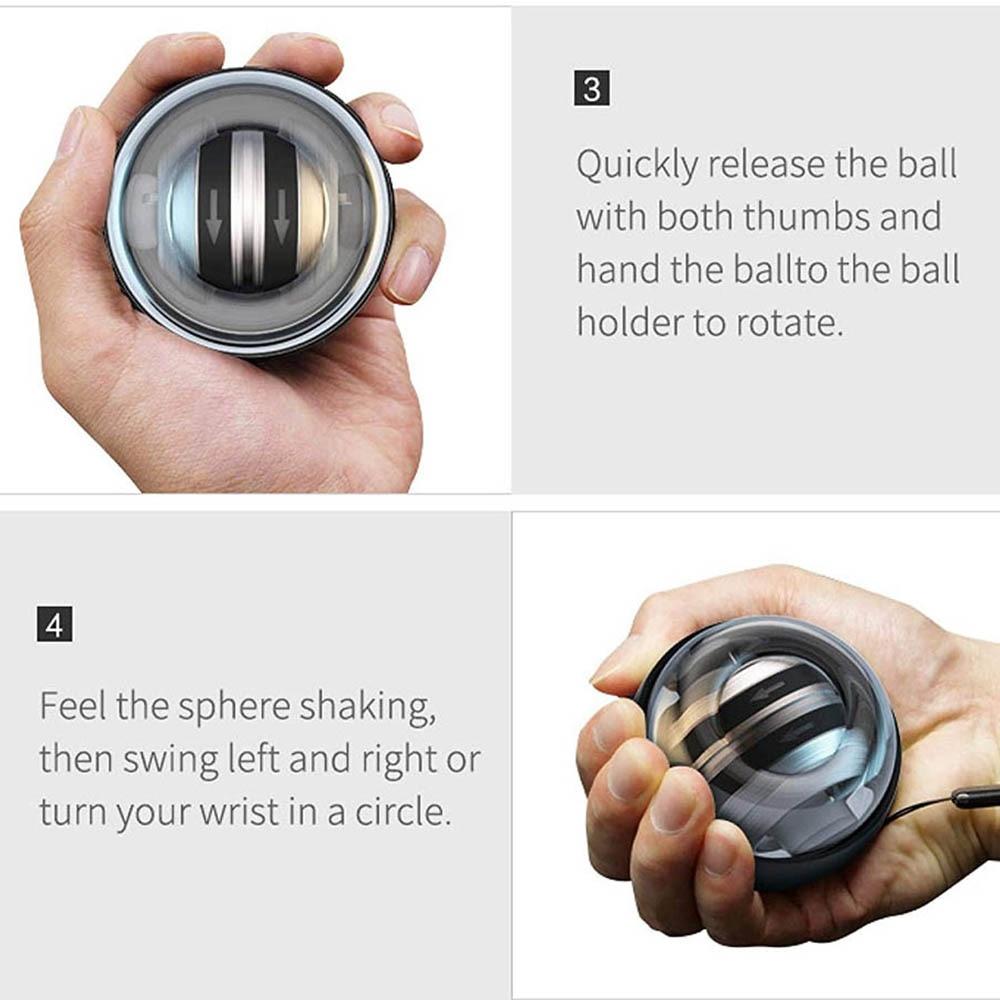 FitExperte Power Wrist Twisting Gyro Ball Light Tennis Control Badmint –  FitExperte Life Style